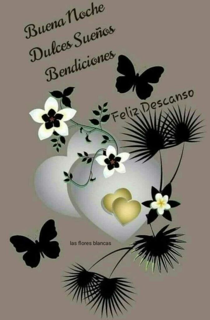 Buena noche, dulces sueños, bendiciones, feliz descanso