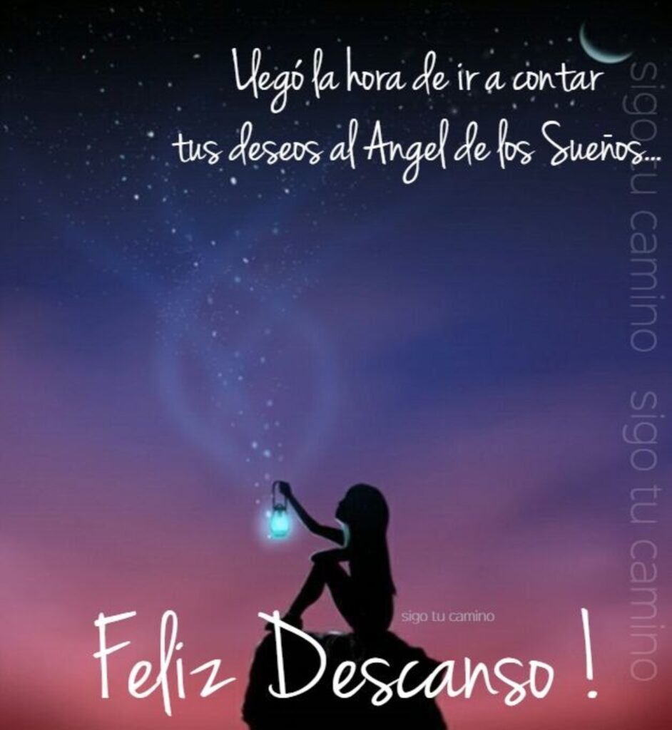 Llegó la hora de ir a contar tus deseos al Angel de los Sueños... Feliz Descanso !