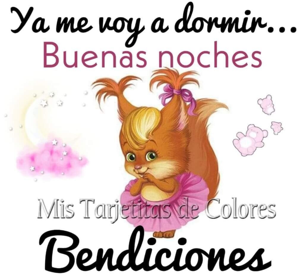 Ya me voy a dormir... Buenas noches, bendiciones