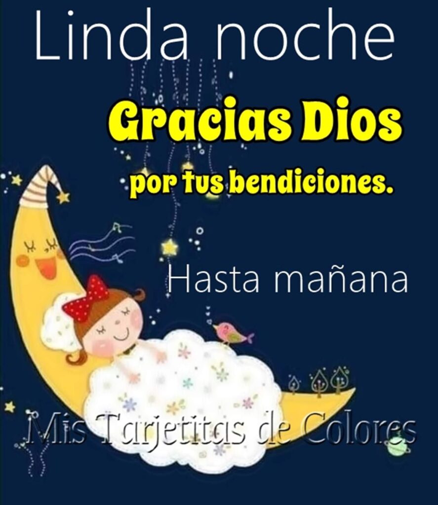 Linda noche. Gracias Dios por tus bendiciones. Hasta mañana