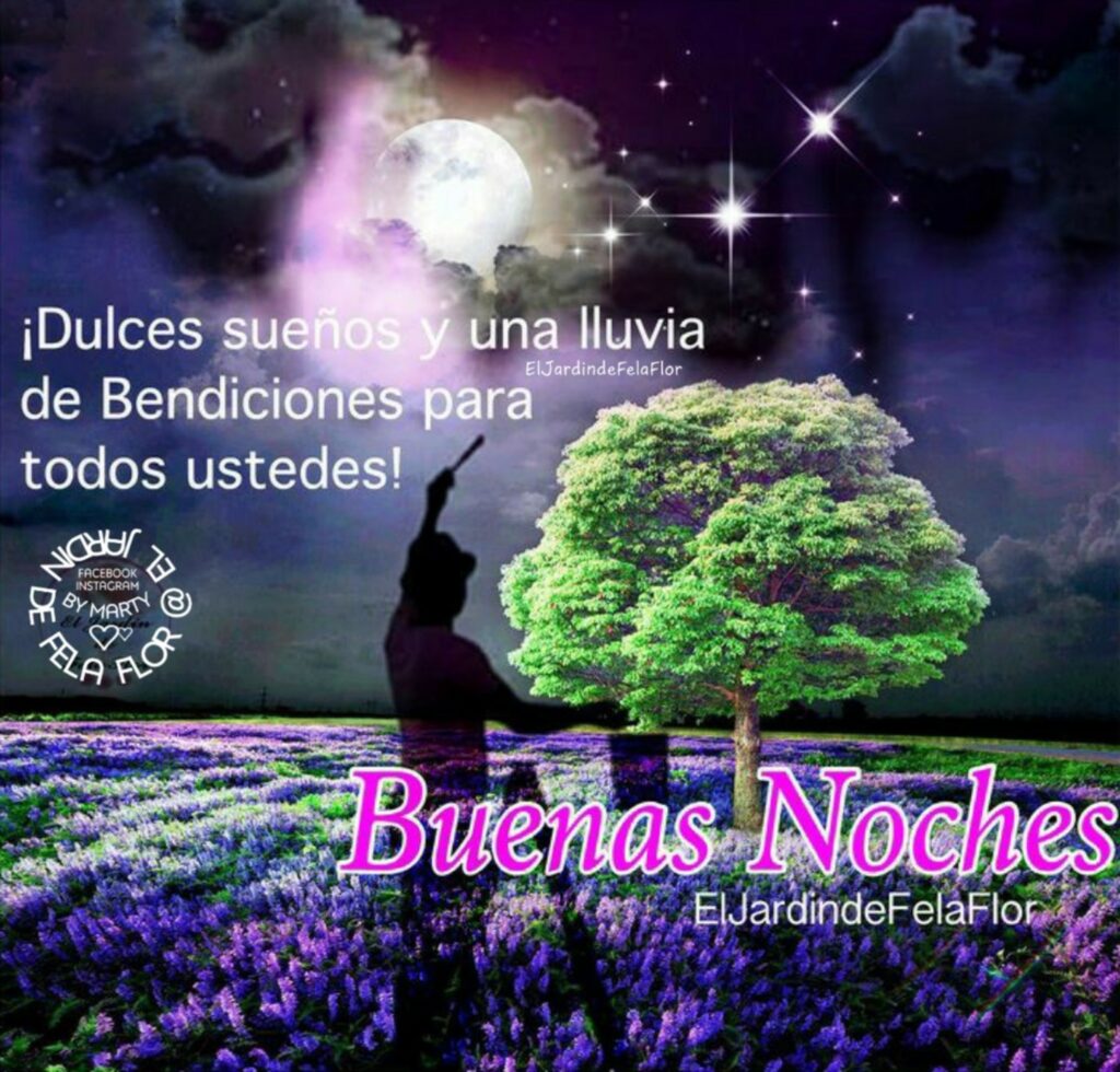 ¡Dulces sueños y una lluvia de bendiciones para todos ustedes! Buenas Noches