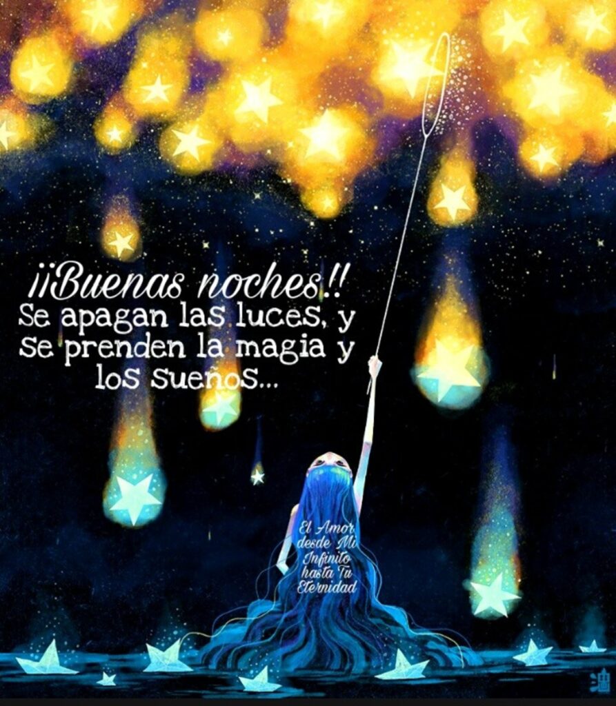 ¡¡Buenas noches!! Se apagan las luces, y se prenden la magia y los sueños...