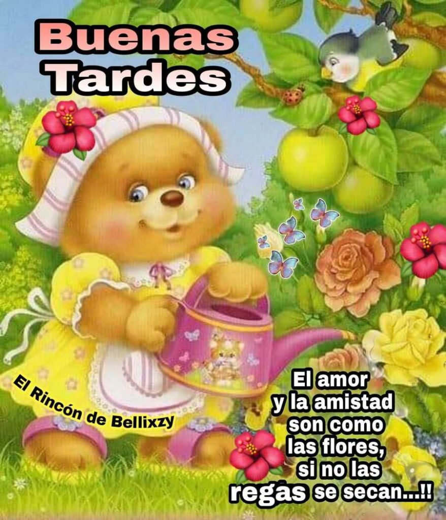 Buenas Tardes. El amor y la amistad son como las flores, si no las regas se secan...!! (El rincón de Bellixzy)