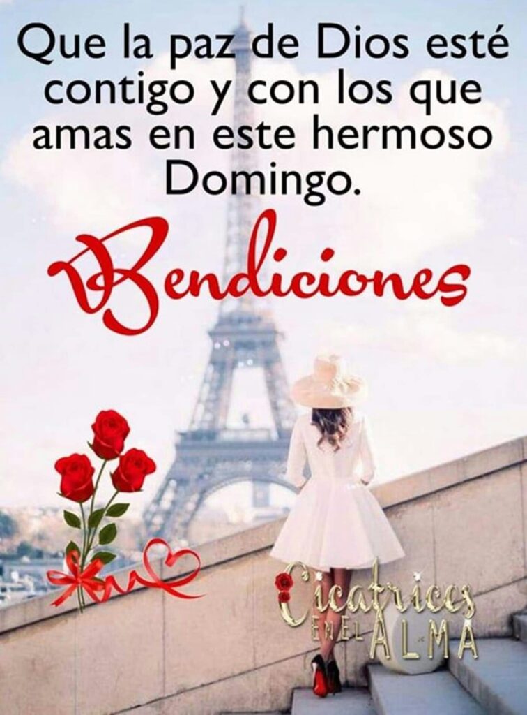 Que la paz de Dios esté contigo y con los que amas es este hermoso Domingo. Bendiciones