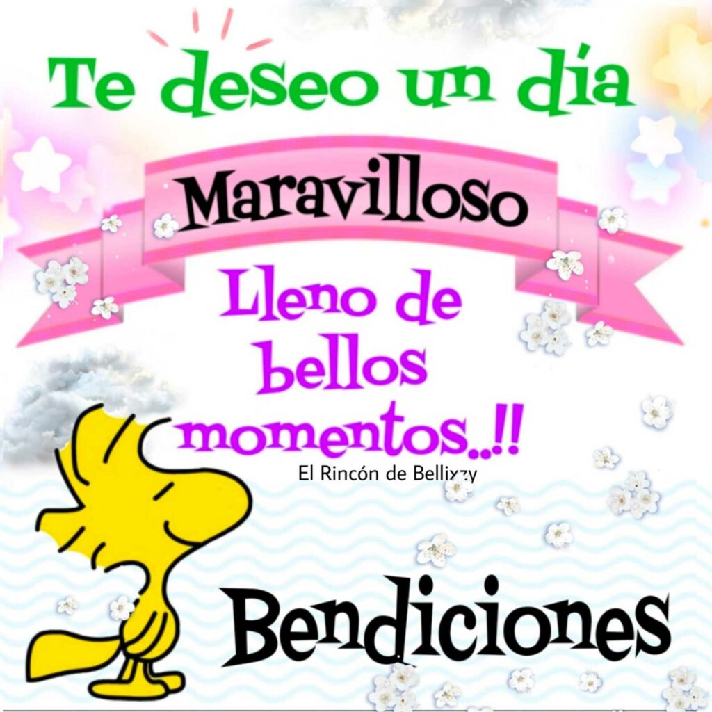 Te deseo un día maravilloso, lleno de bellos momentos... !!! Bendiciones