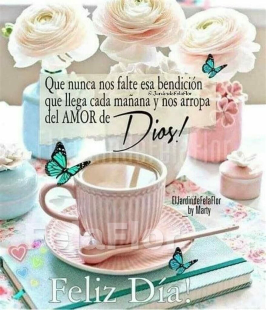 Que nunca no falte esa bendición que llega cada mañana y nos arropa del AMOR de Dio! Feliz Día