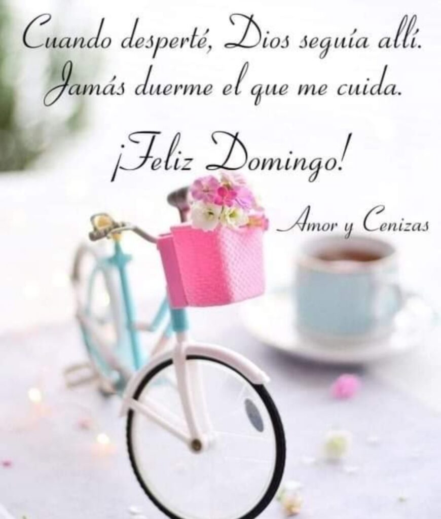 Cuando desperté, Dios seguía allí. Jamás duerme el que me cuida. ¡Feliz Domingo!