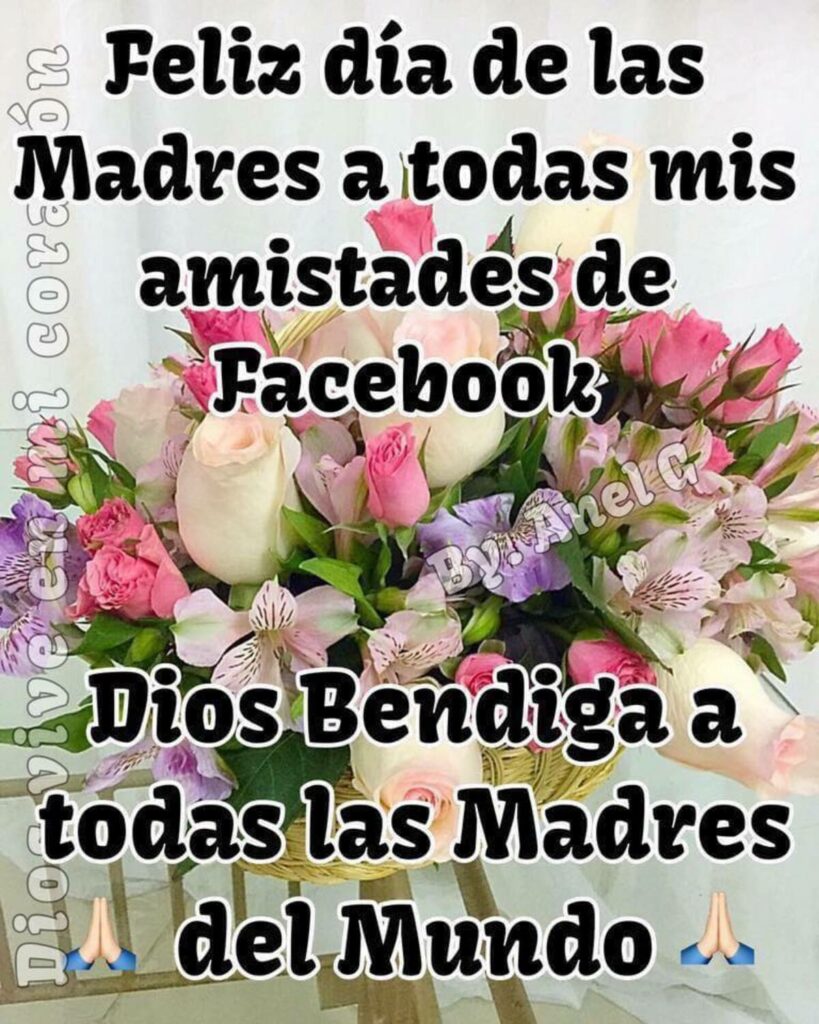 Feliz día de las Madres a todas mis amistades de Facebook. Dios Bendiga a todas las Madres del Mundo