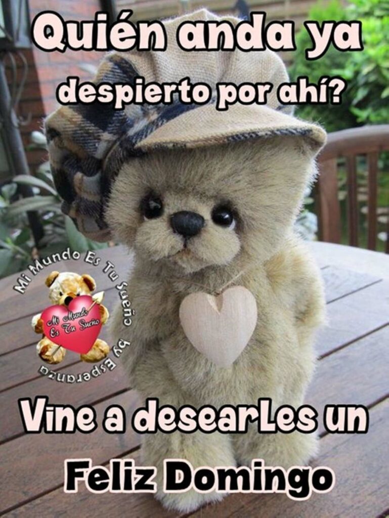 Quién anda ya despierto por ahí? Vine a desearles un feliz domingo