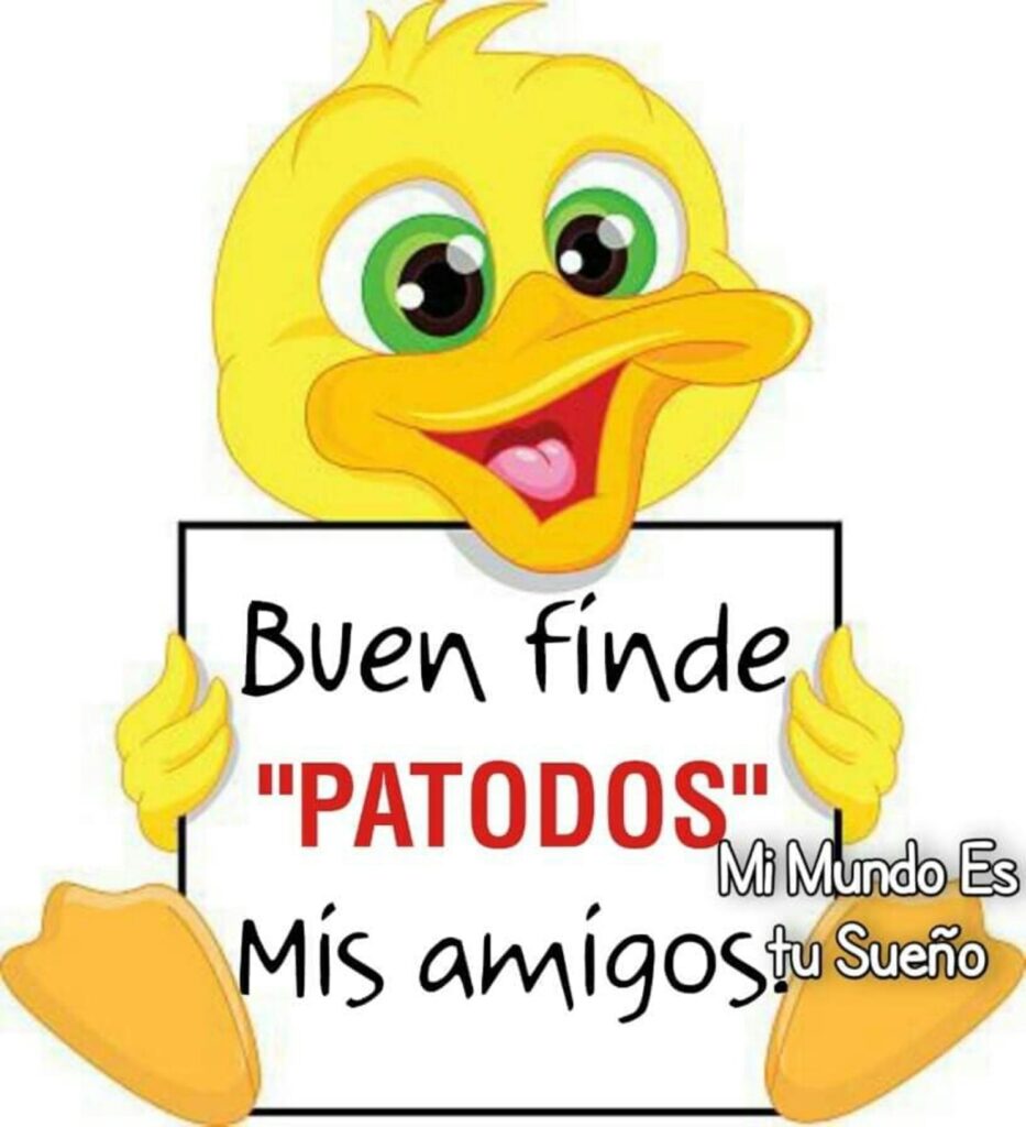 Buen finde "PATODOS" min amigos (Mi mundo es tu sueño)