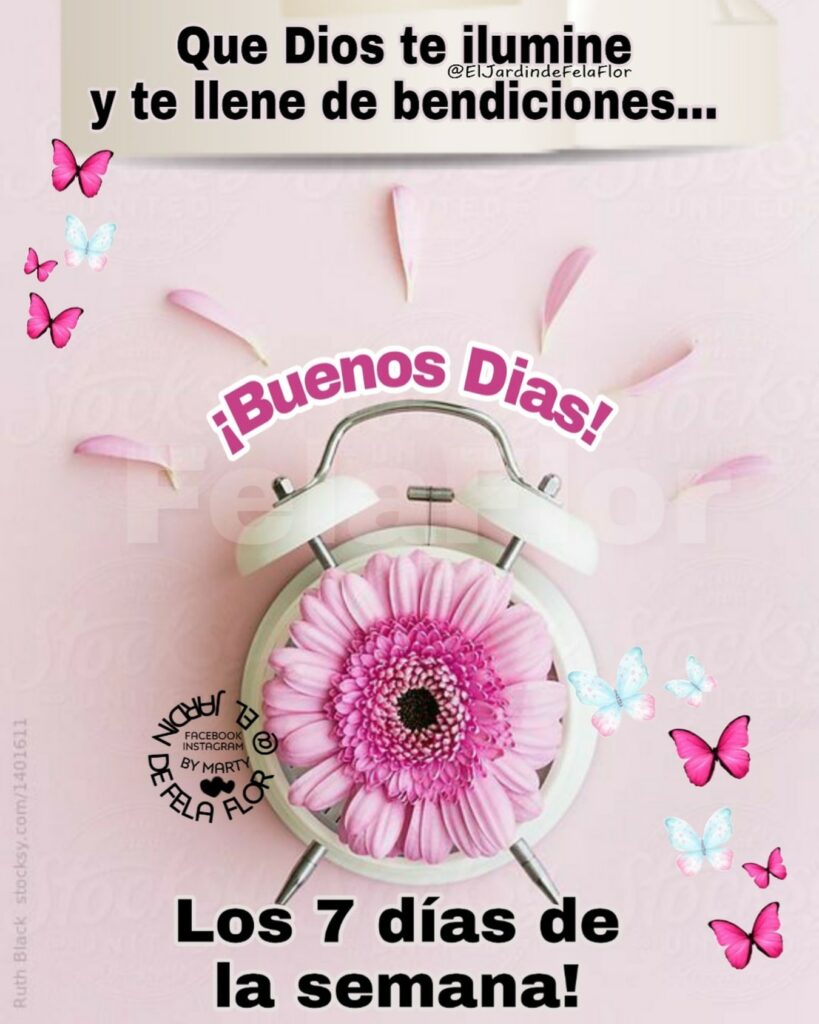 Que Dios te ilumine y te llene de bendiciones... ¡Buenos Dias! Los 7 días de la semana!