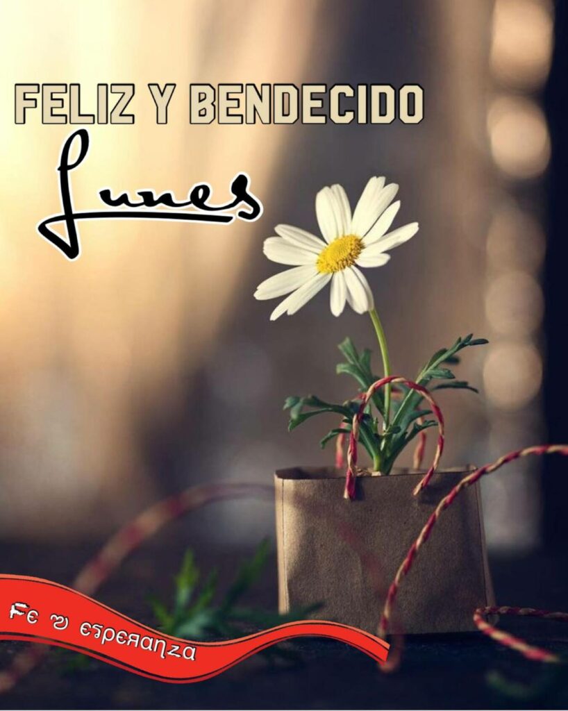 Feliz y bendecido lunes (Fe esperanza)