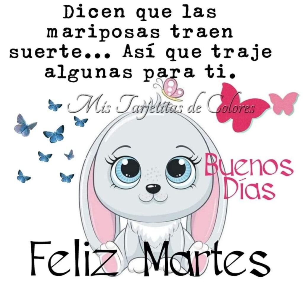 Dicen que las mariposas traen suerte... Así que traje algunas para ti. Feliz Martes