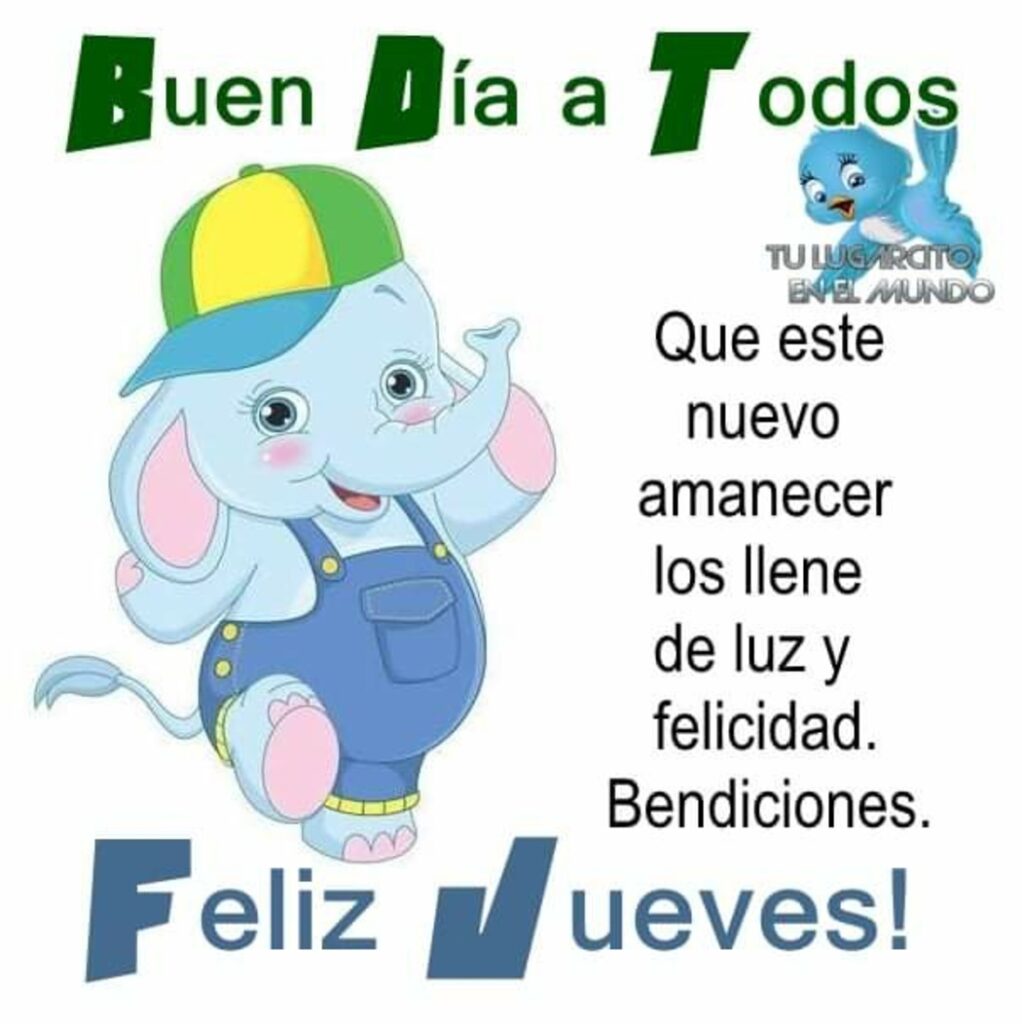 Buen Día a Todos. Que este nuevo amanecer los llene de luz y felicidad. Bendiciones. Feliz Jueves!