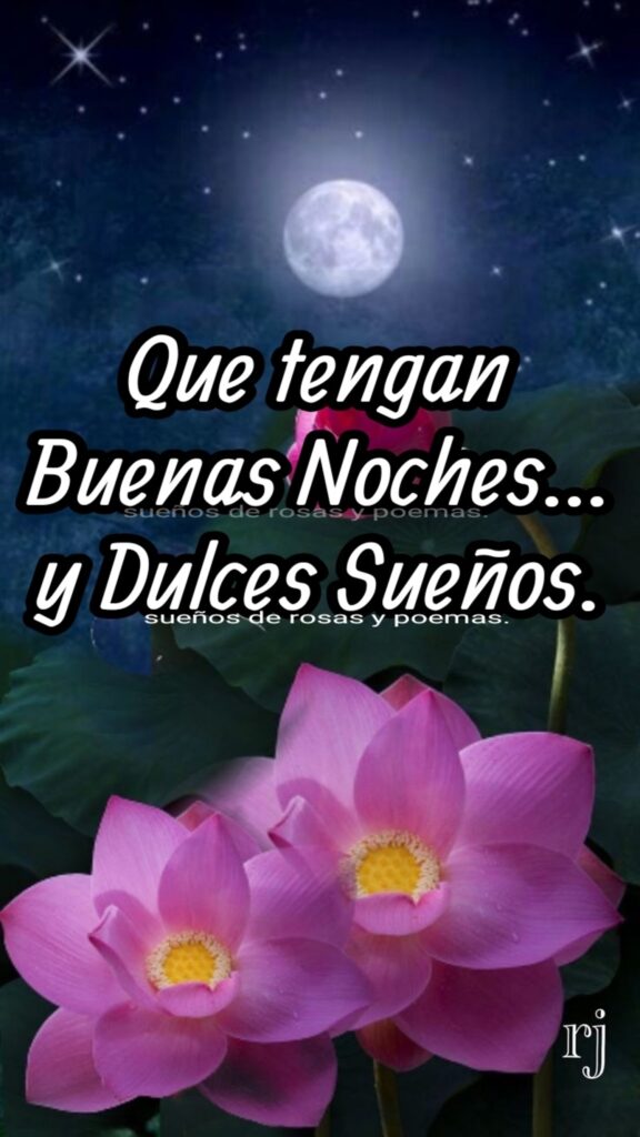 Que tengan Buenas Noches... y Dulces Sueños. (Sueños de rosas y poemas)