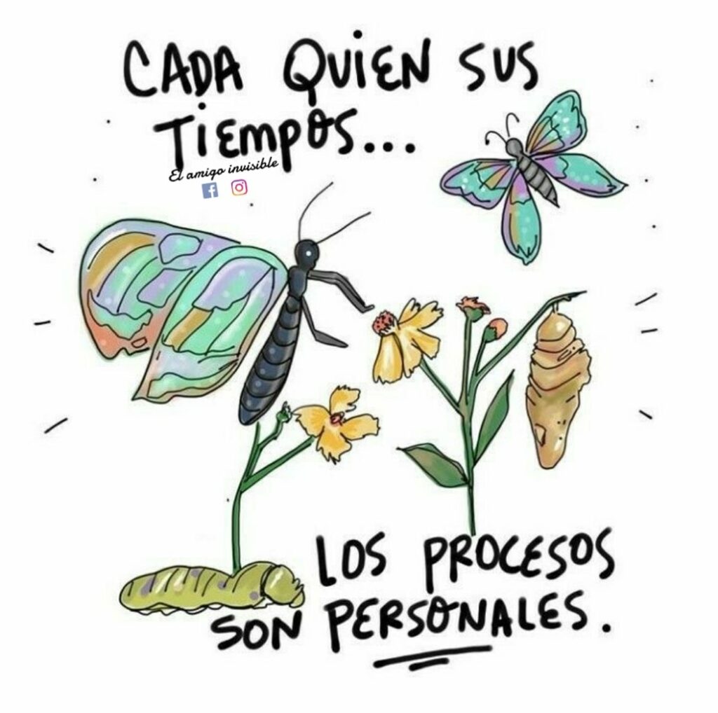 Cada quien sus tiempos... los procesos son personales.