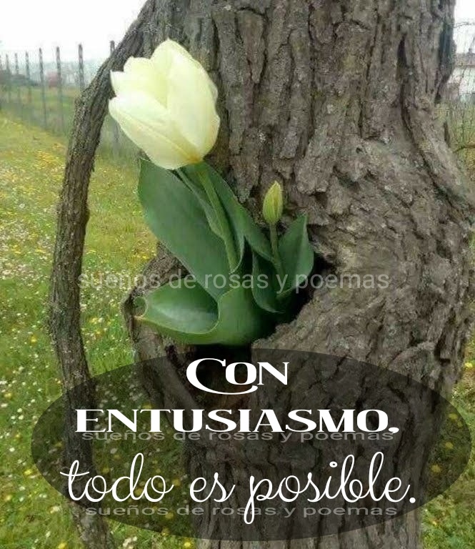 Con entusiasmo todo es posible.