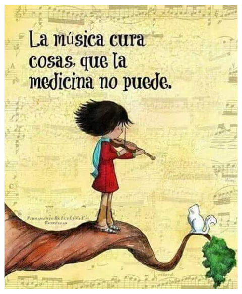 La música cura cosas que la medicina no puede.