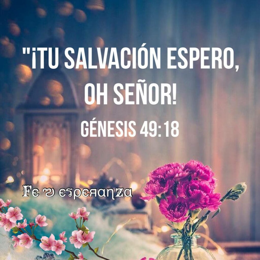 ¡TU SALVACIÓN ESPERO, OH SEÑOR! (Génesis 49:18)