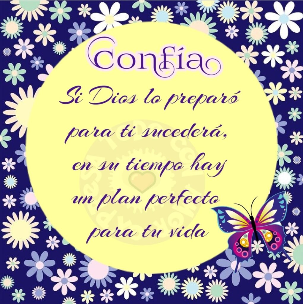 Confía. Si Dios lo preparó para ti sucederá, en su tiempo hay un plan perfecto para tu vida.