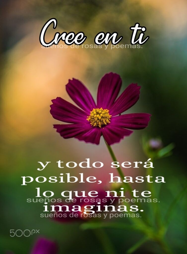 Cree en ti y todo será posible, hasta lo que ni te imaginas.