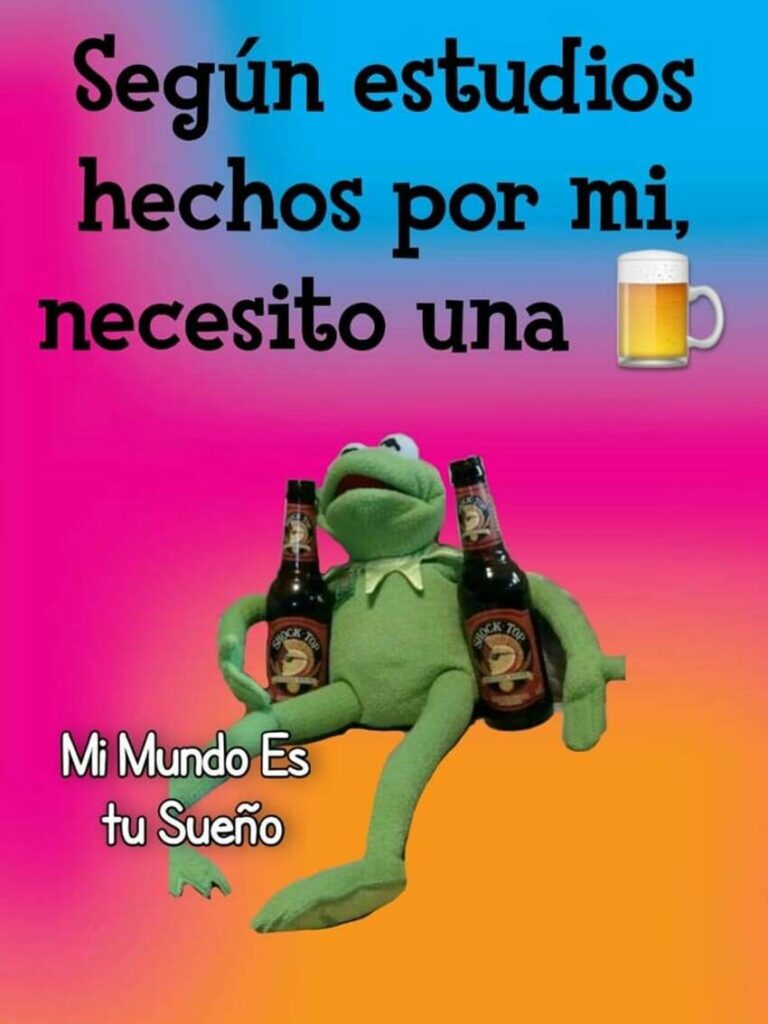 Según estudios hechos por mi, necesito una cerveza