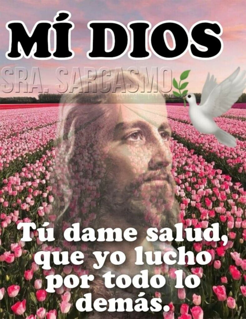 MÍ DIOS Tú dame salud, que yo lucho por todo lo demás.