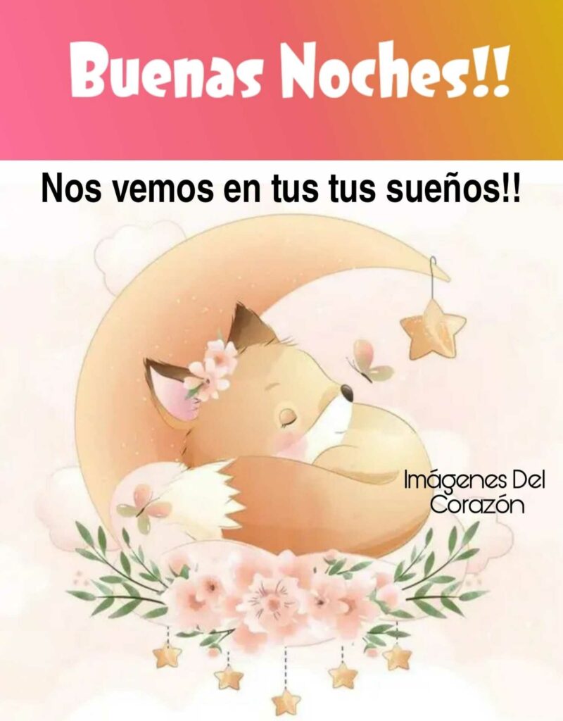 Buenas Noches!! Nos vemos en tus sueños !!