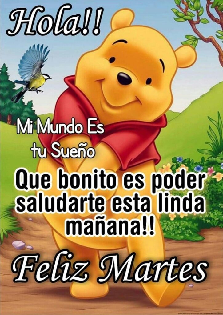 Hola!! Que bonito es poder saludarte esta linda mañana!! Feliz Martes