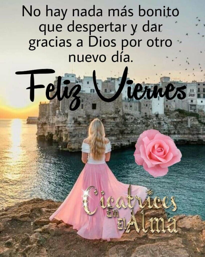 No hay nada más bonito que despertar y dar gracias a Dios por otro nuevo día. Feliz Viernes (Cicatrices en el alma)